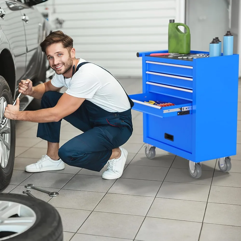 Commercial Grade 4-Tier Heavy Duty Adjustable Height Wire Shelving with Wheels and Leveling Feet for Storage - Metal Steel Rack