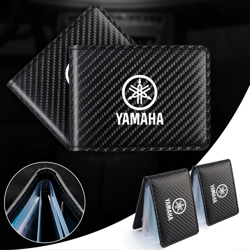 

Motorcycle Driver's license Cover Holder ID Credit Card Wallet Suede For Yamaha Car Styling