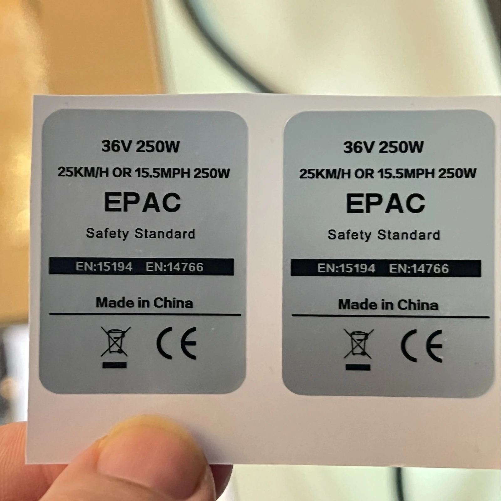 Fahrrad-Aufkleber, E-Bike-Sticker, 36V 48V 250W Elektrofahrrad-Etikett, Kompatibel mit Bafang Tongsheng und anderen Marken-Umrüstsätzen – Detail 9