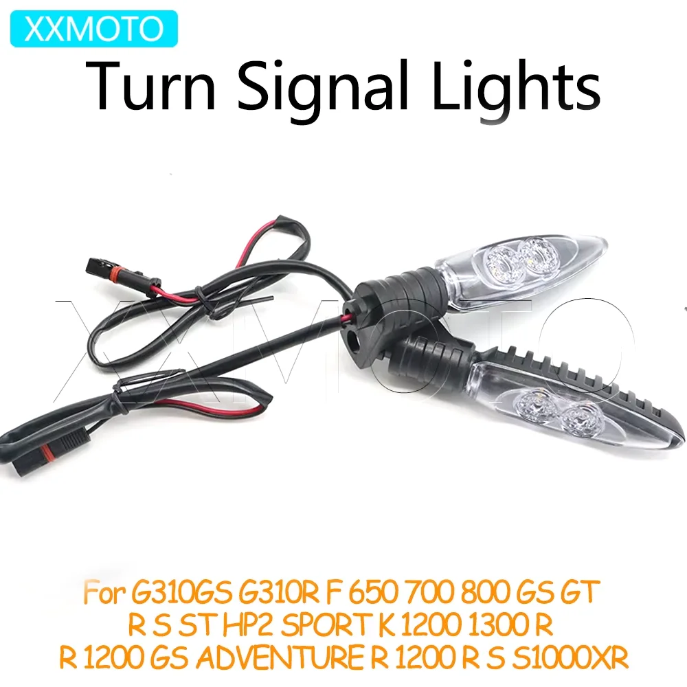 For BMW G310 GS R C 600 F 650 700 800 GS GT R S ST ADV K 1200 1300 R GS S1000XR Motorcycle Front Turn Signals Lights Indicators