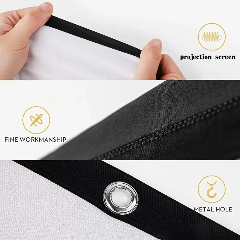 Hot selling soft screen 60 inch 16:9, foldable screen, convenient to carry without taking up space.