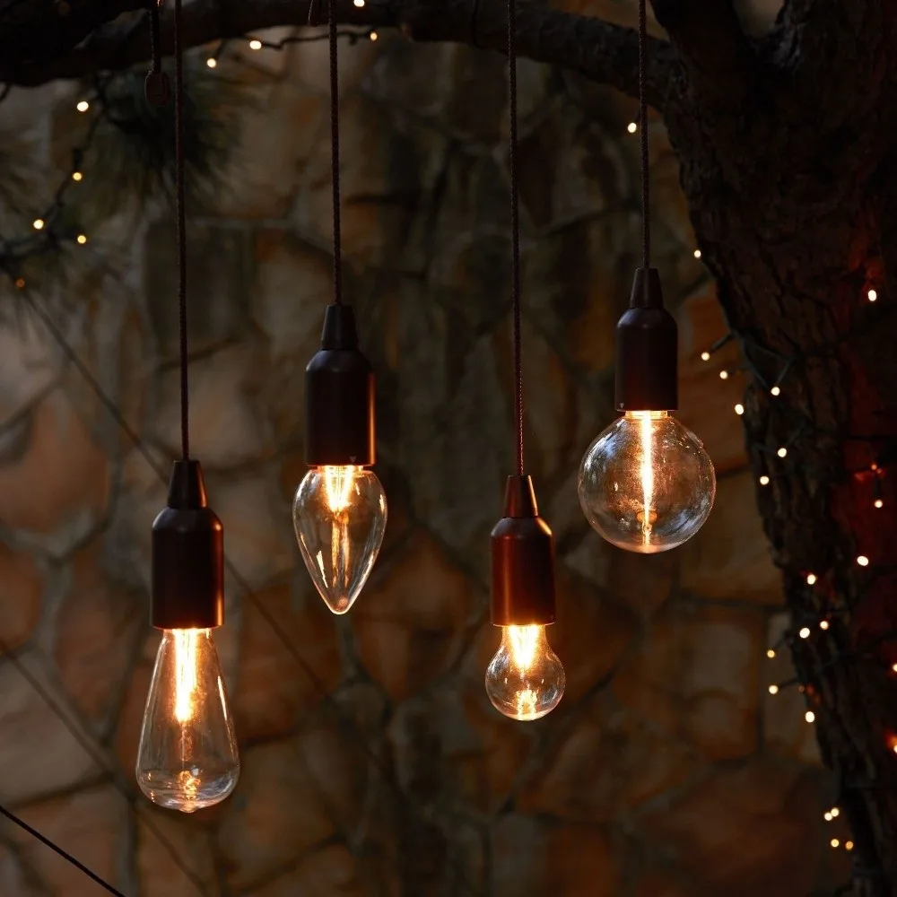 Retro Bol Camping Tentlamp Laag vermogen Waterdicht Trekkoord Licht Warme sfeer Extreem heldere sfeerlamp