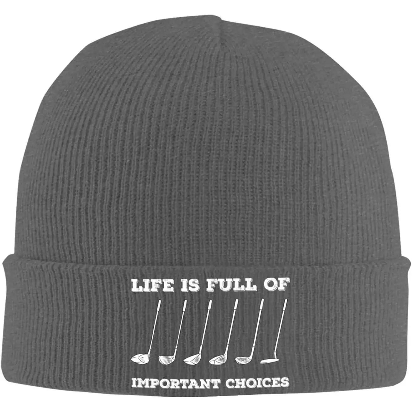 Life is Full of Important Choices Beanie for Men Women Winter Soft Warm Knit Cuffed Hats Skull Cap
