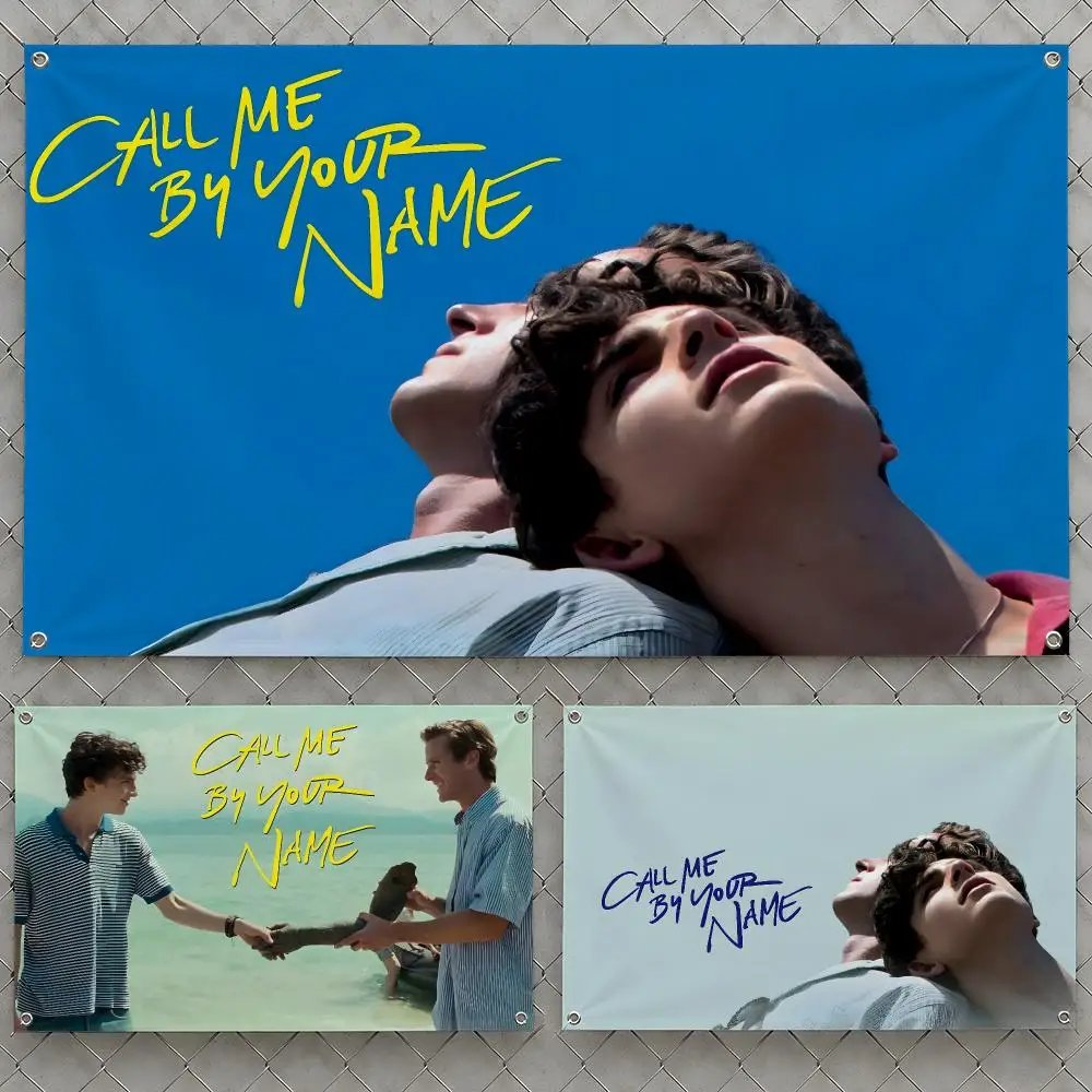 Movie Call Me by Your Name Elio Oliver Flags Wall Hanging Flag Banners For Birthday Parties Outdoor Bedroom Dorm Room Decor