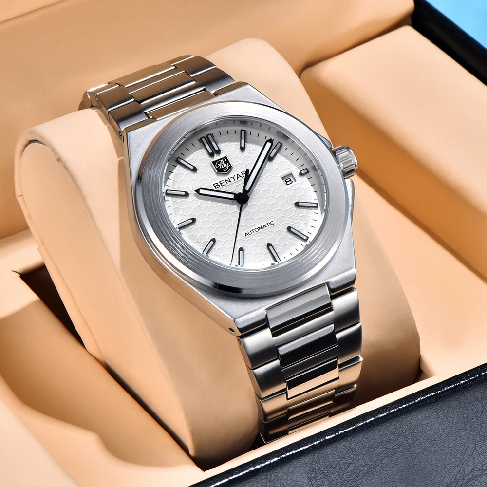

2025 New BENYAR Classic Business Watch Sports Mechanical Automatic Watch Stainless Steel Waterproof Luminous Watches for Man