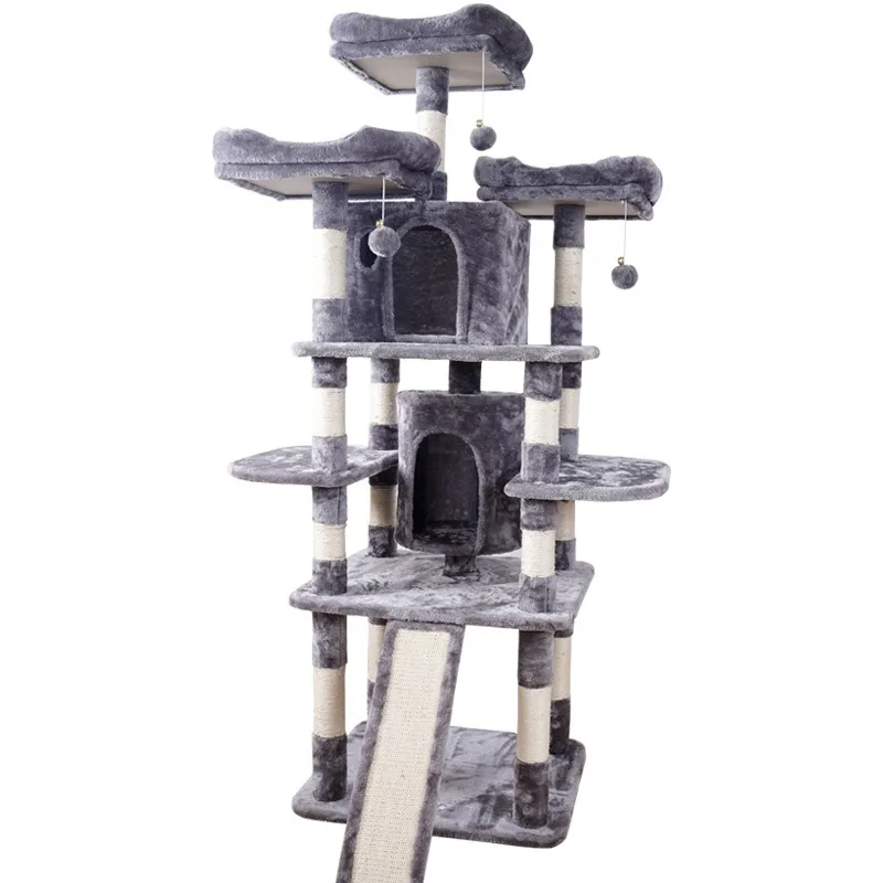Customizable Cat Tree Villa Factory Direct, Cat Climbing Frame Cat Nest Pet Kitty Play Toy