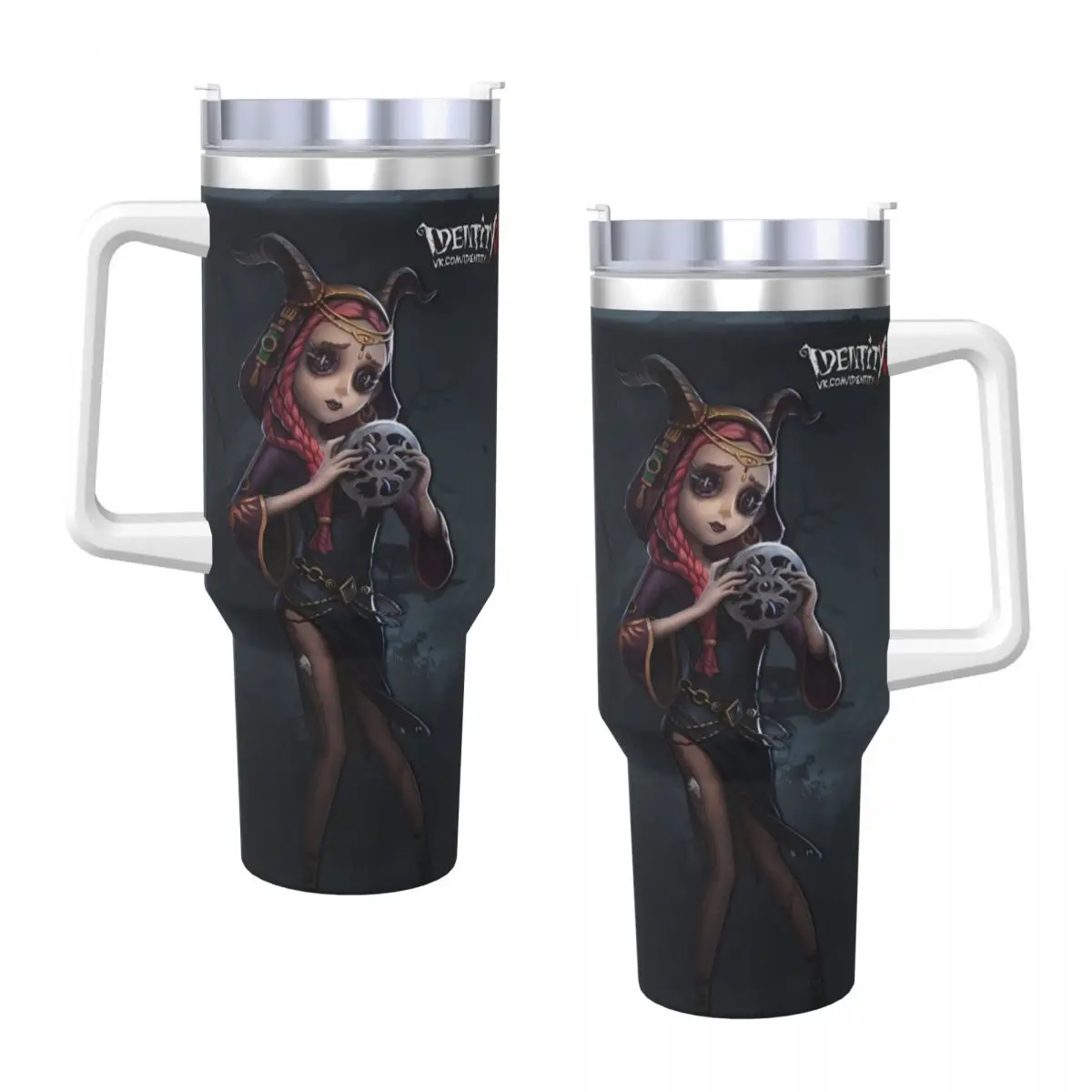 Identitys Vs Stainless Steel Tumbler Travelist Car Mugs Large Capacity Coffee Mug Leakproof Cold and Hot Milk Tea Water Bottle