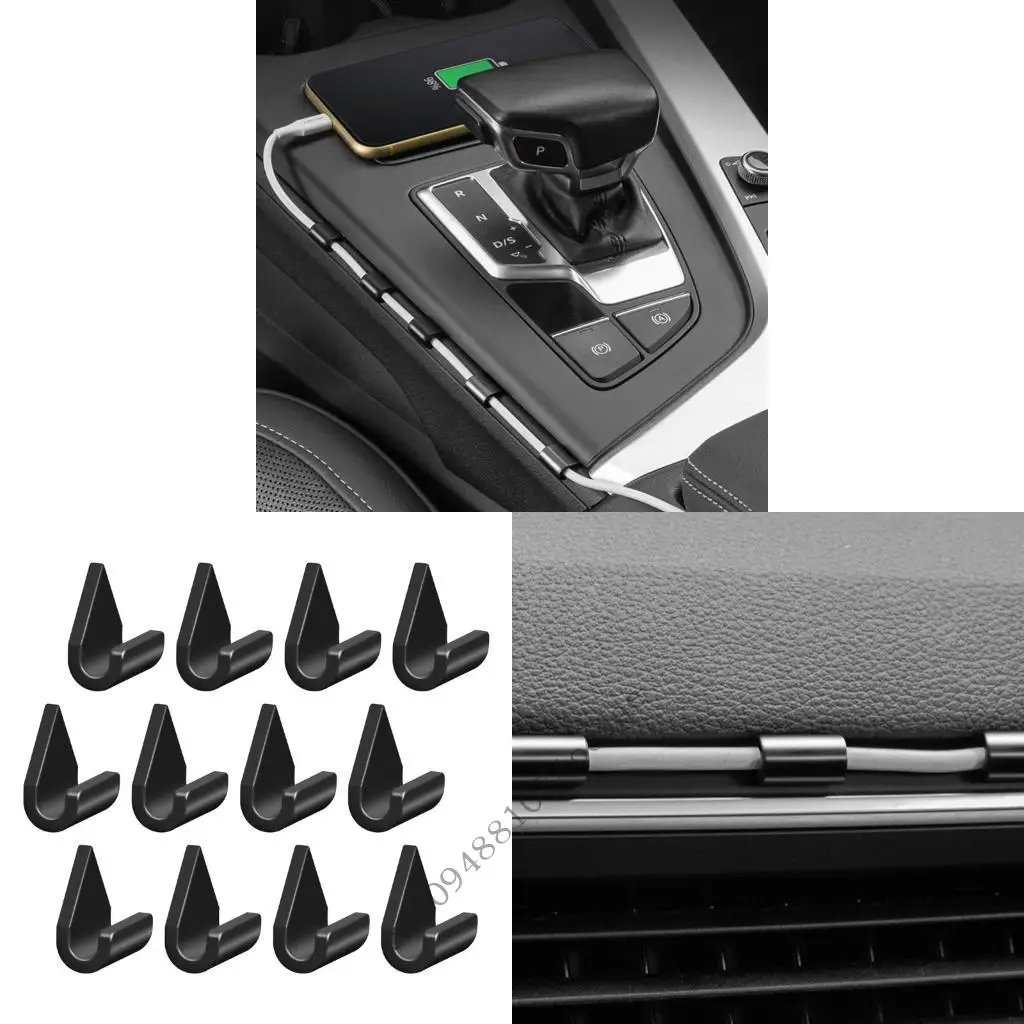 ABS Car Cable Clips Secure Cord Holder Data Cable Fixing Clamp For Vehicle Interior Management