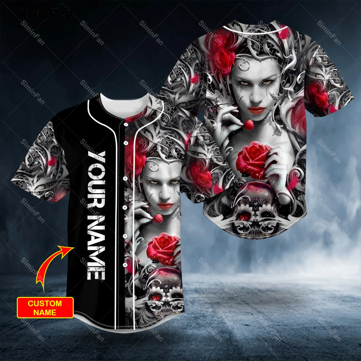 Sangue rosa fogo crânio 3d completa impresso camisa de beisebol camisas dos homens verão sem gola camiseta unisex havaiano camiseta feminino