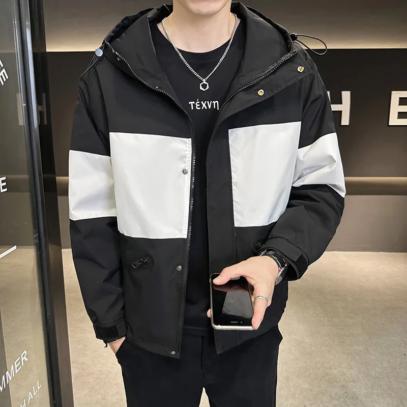 

Мужская толстовка Bla White Color Blo Hoodie Jaet: Новая модная модель для весны и осени, повседневная молодежная верхняя одежда