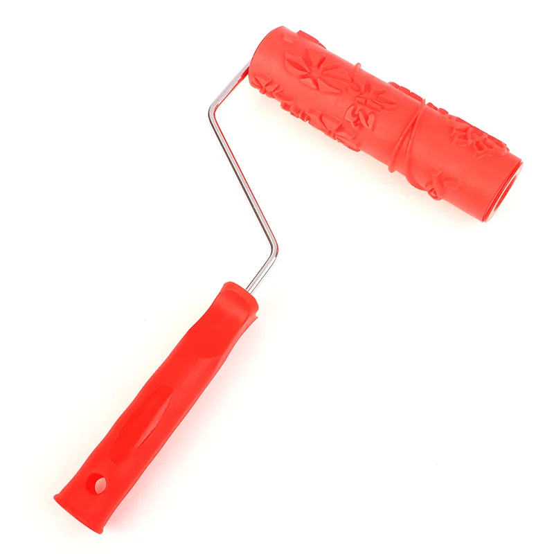 Decoratieve verfroller rubber imitatie houtnerf patroon reliëf textuur schildergereedschappen voor muur airless pintura borstel