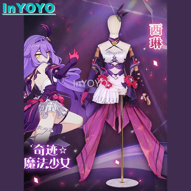 InYOYO Sirin Cosplay Costume Honkai Impact 3rd Magic Girl Game Suit Dress Uniform Halloween Carnival Party Outfit Women New