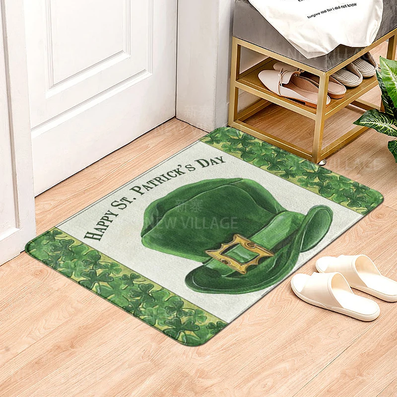 Vintage style non slip shower mat bathroom carpet home decoration floor mat kitchen bedroom living room water absorbing door mat