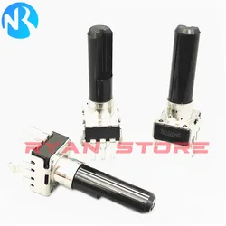 10PCS RK09 Z10K Z5K C10K B50K A10K B10K A20K B20K C20K 09Type 3Pin Single Potentiometer B50K 503 Shaft length 23MM Volume Switch