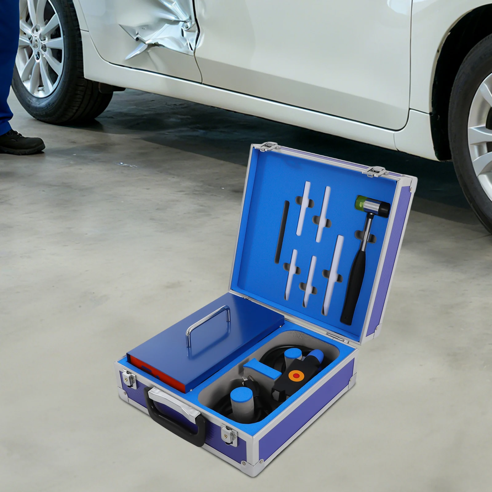 

1.38KW 150KHz Induction Heater Machine Hot Box Car Paintless Dent Removing Repair Tool with Digital Display Screen 110V-120V