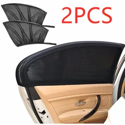 Pare-soleil de fenêtre de voiture, couverture universelle de porte, pare-soleil latéral de voiture pour bébé, manchon en maille, moustiquaire de voiture pour le Camping