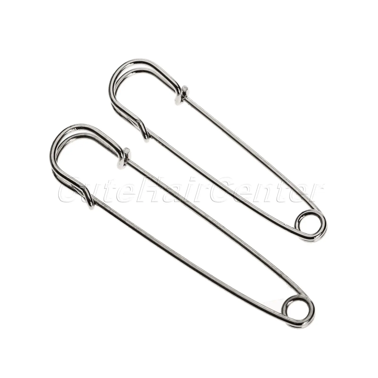 10Pcs Safety Pins Brooch Extra Large Steel Safety Pin Brooch Pin,Bright Silver Sewing Needle 65mm/75mm Alfileres Costura Hicello