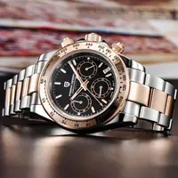 PAGANI DESIGN Fashion Brand Luxury Quartz Men Automatic Date Watches 100M Men Sport VK63 Chronograph Sapphire Glass Casual Watch 4