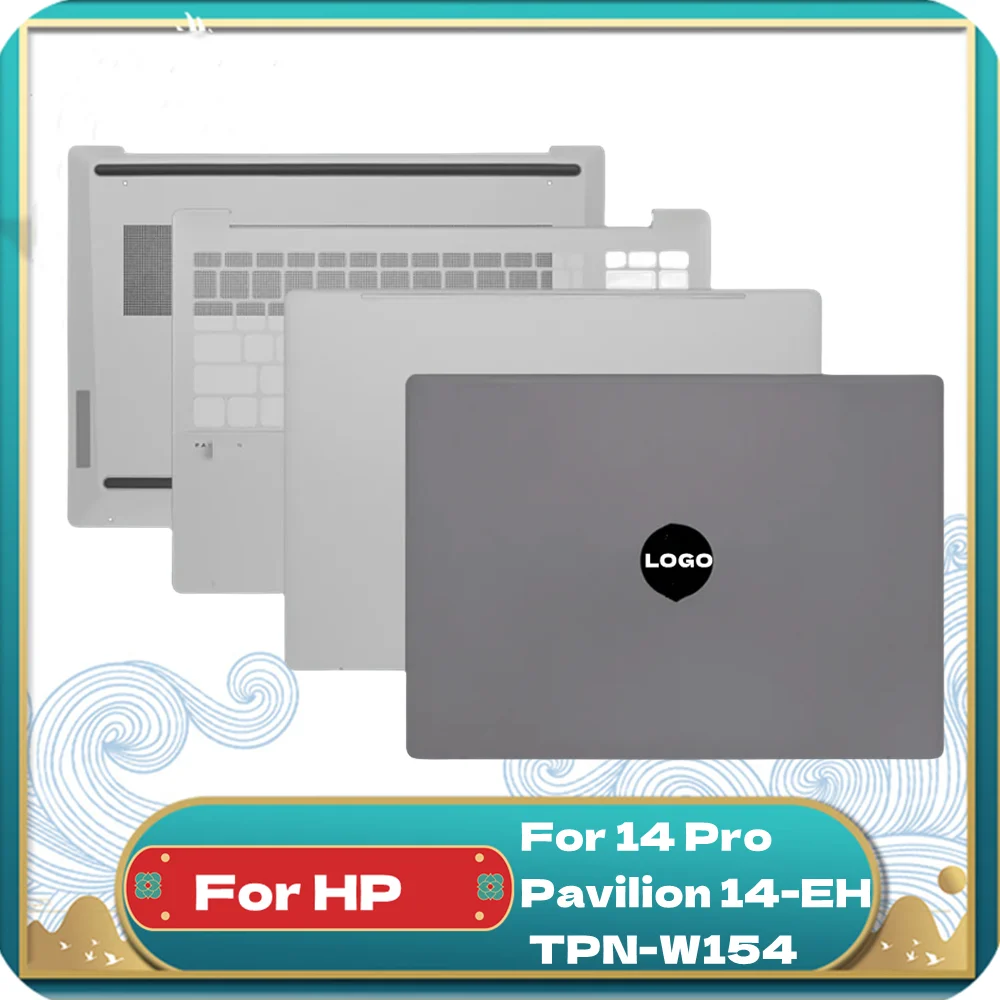 

NEW LCD Back Cover For HP 14 Pro Pavilion 14-EH TPN-W154 Laptop Palmrest Bottom Case Top Cover Pavilion 14-EH 14 Inch