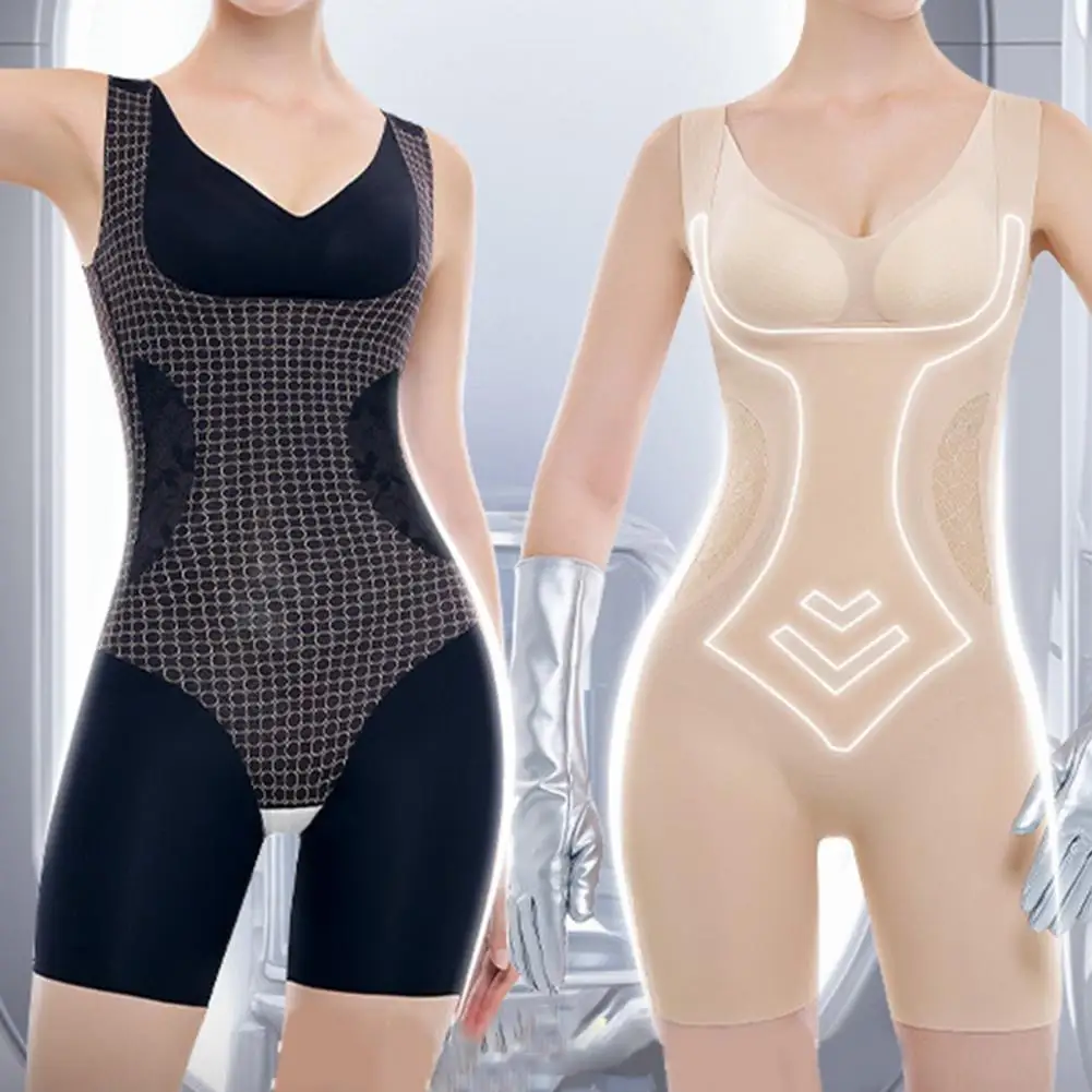 

Body-Shaping Bodysuit Waist Cinching Tummy-Lifting Senseless Bodysuit Women Shaper Compression 5D Jelly Technology Shapewear