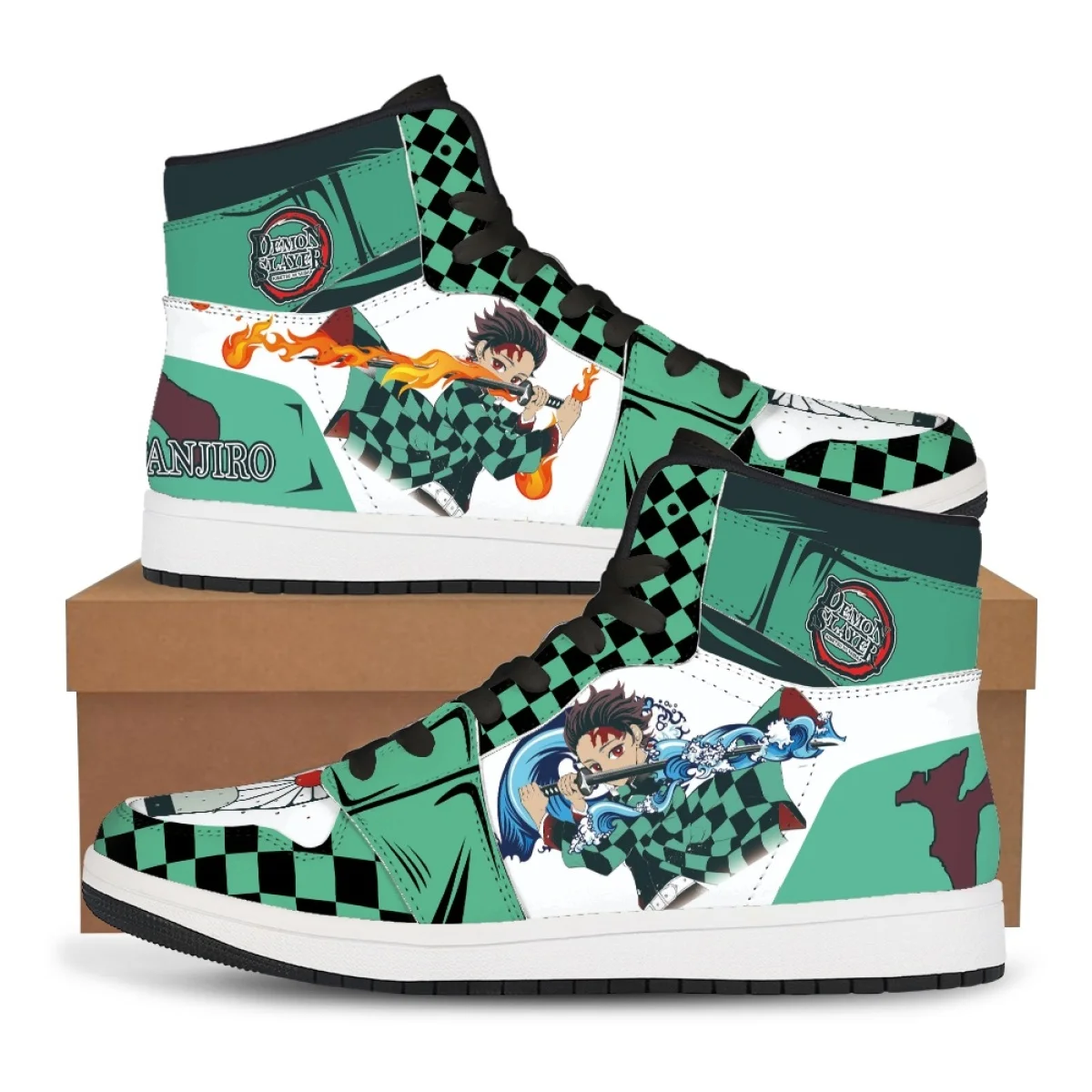 Demon Slayer Kimetsu No Yaiba Sneakers Basketbal Anime Mode Herenschoenen Damesschoenen Unisex Casual Schoen Aangepast Vakantiecadeau