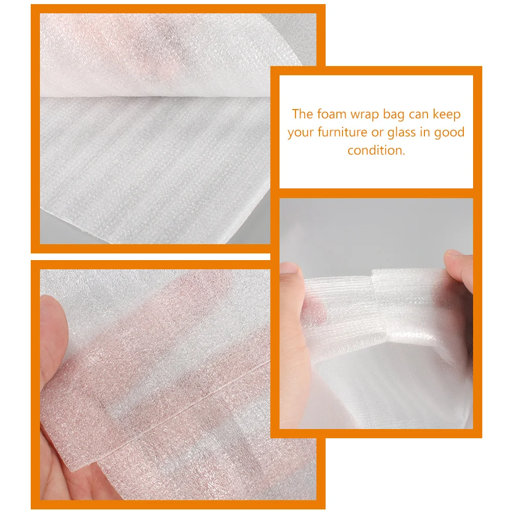 100 Pcs Pearl Cotton Bag Packaging Soft Foam Board Film Bubble Filled Shockproof 100pcs (15*25cm) Specifications Packing