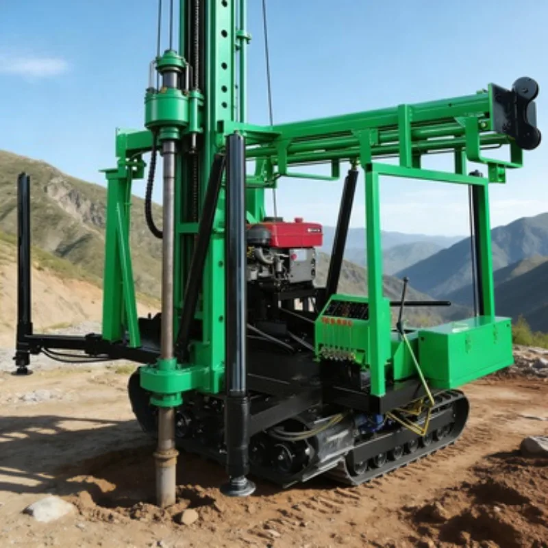 Customized Mobile Dth Rotary Bore Hole Small Artesian Water Well Drill Rig Soil Drill Machine