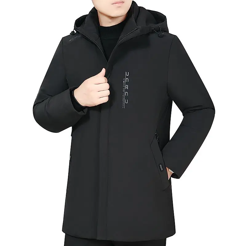 ​2025 New Men's Down Jacket Heavy Duty Winter Coat for Elderly Thermal Insulation Free Shipping​