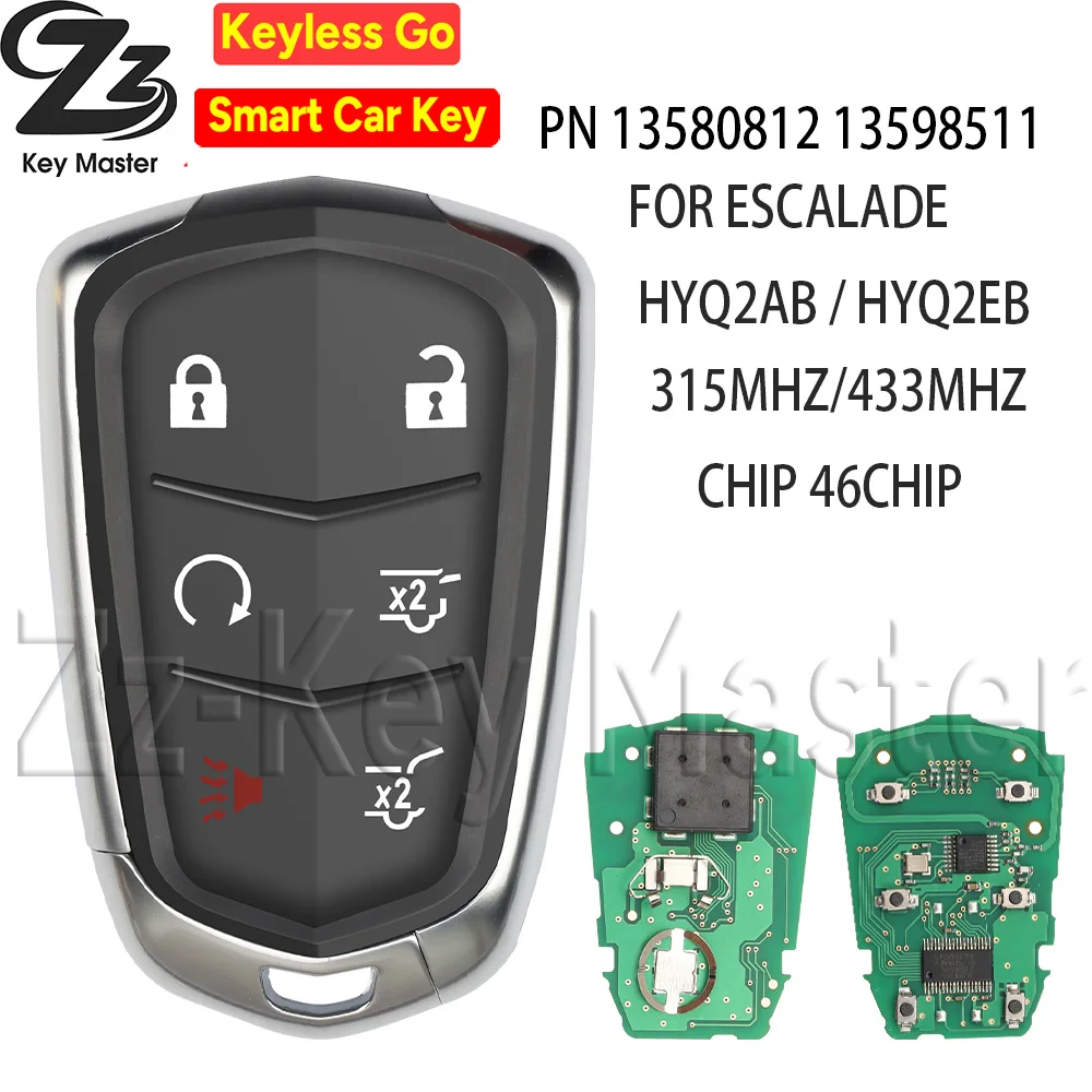 

Zz-KeyMaster Store ID46 Chip HYQ2AB 315/HYQ2EB 433MHz For Cadillac ESCALADE PN 13580812 13598511