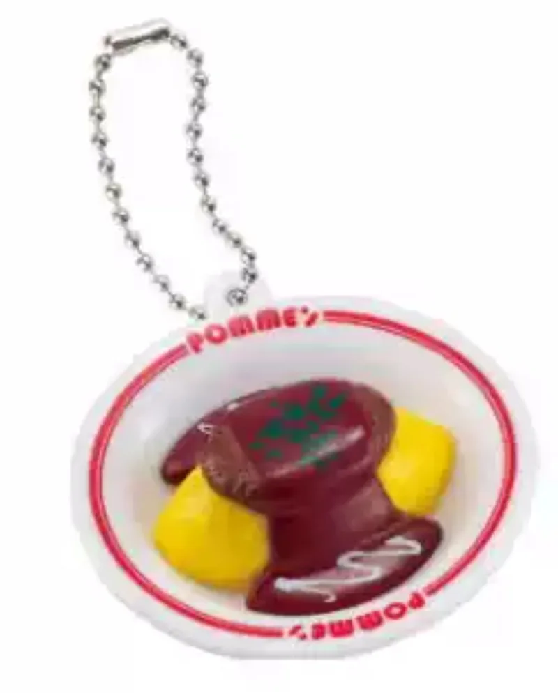 Bandai Japan Gashapon Figur Anime niedlichen Mini pochierten Ei Reis hängen Ornament Figur Modell Schlüssel bund Kapsel Spielzeug Puppe Geschenk