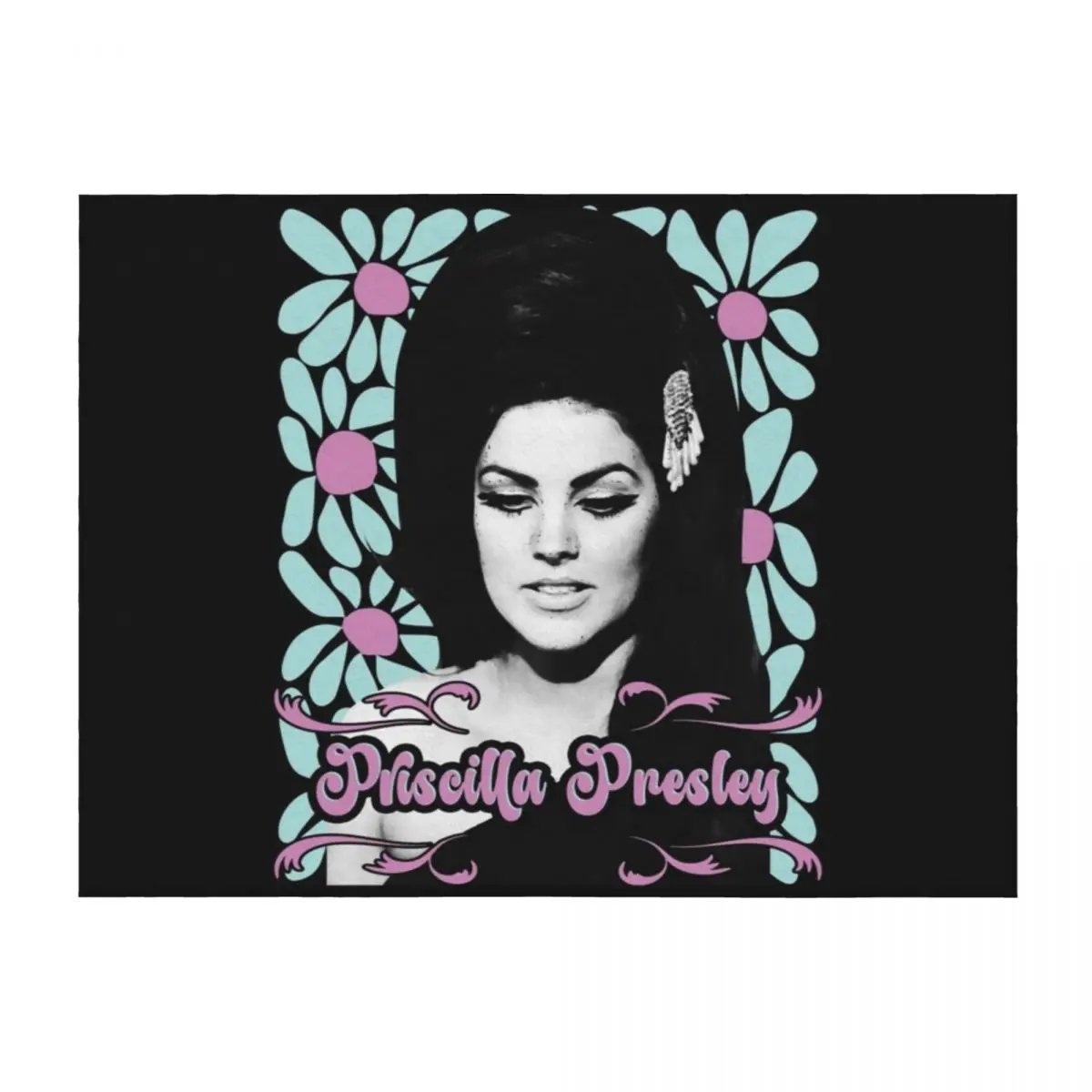 

priscilla presley Throw Blanket Softest Fashion Sofas Flannels Designers Blankets