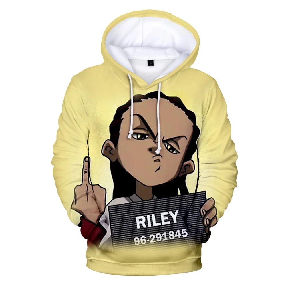 The Boondocks Hoodies 3D fashion Long Sleeve Sweatshirt Men\'s Hoodie adult Casual Harajuku Streetwear Unisex Oversized Clothes