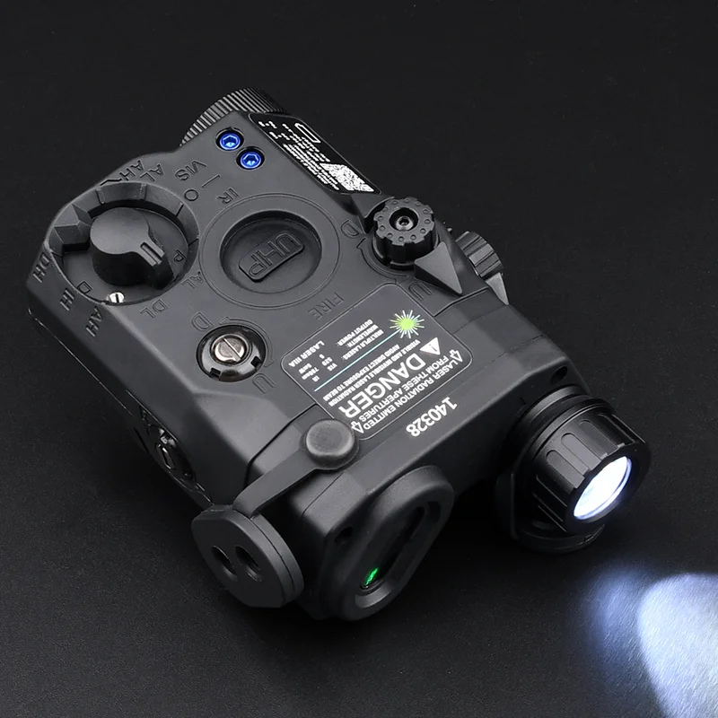 Tactical Airsoft UHP PEQ-15 LA5C Red Dot Green Laser IR Indicator Scout LED Light Compatible with AR15 20MM Rail