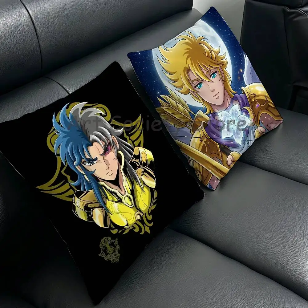 S-Saint Anime Seiya Anime Celebrity Merchandise All-Match Printed Pillow Case Sofa Car Office Room Decoration Protector