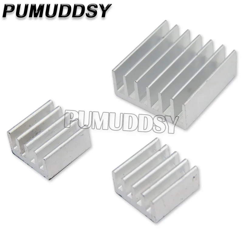 10Set/LOT Adhesive Raspberry Pi 3 Heatsink Cooler Pure Aluminum Heat Sink Set Kit Radiator For Cooling Raspberry Pi 2 B WAVTZT