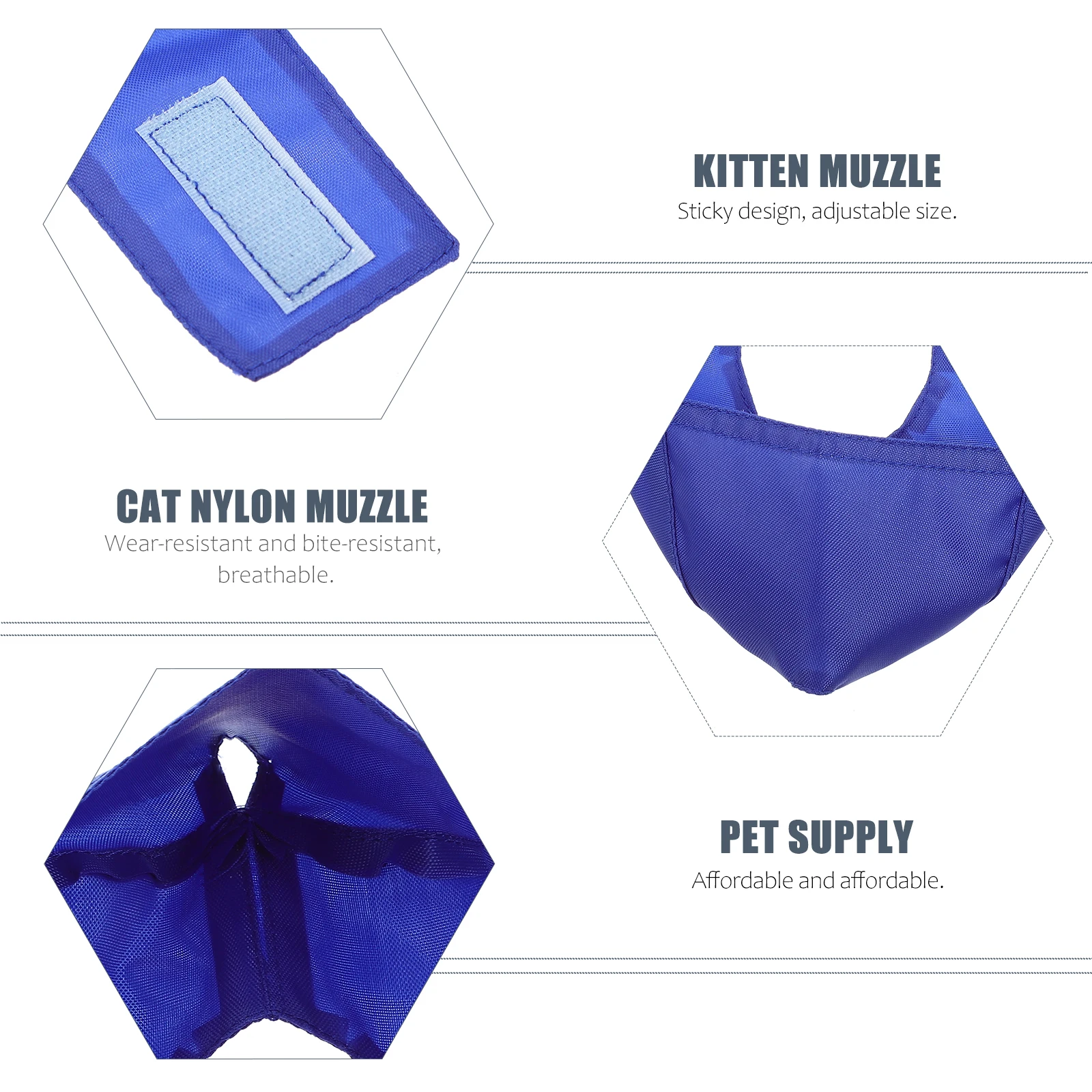 

Anti Bite Cat Head Cover Breathable Mesh Muzzle for Cats Kitten Small Size Dog Accessories Safe Use Pet Supplies