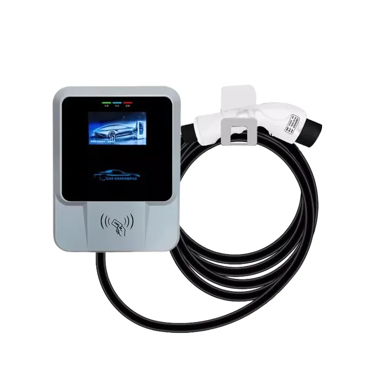 Cargador trifásico para vehículo eléctrico, estación de carga EV tipo 2, 32A, 7kW, WallBox