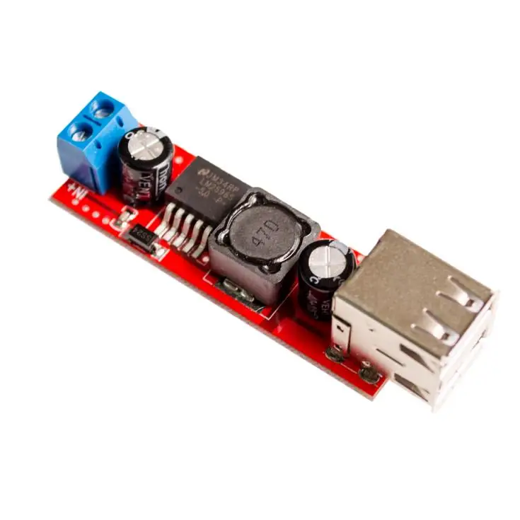 Dual USB Output 9V / 12V / 24V / 36V car charger switch 5V DC-DC power supply module 3A Buck Regulator