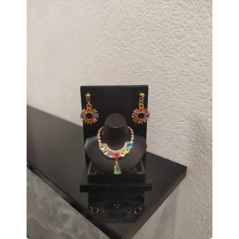 15 일 처리 시간이 필요합니다 LX572 수제 장난감 귀걸이 목걸이 1/6 30cm babi fr fr2 인형 용 크리스탈 다이아몬드 액세서리