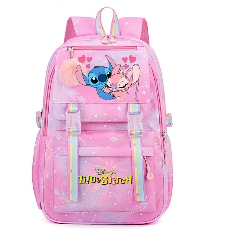 Hot Lilo En Stitch Grote Capaciteit Waterdichte Rugzak Voor School Kawaii Anime Cosplay Tas Reistas School Student Meisje Cadeau