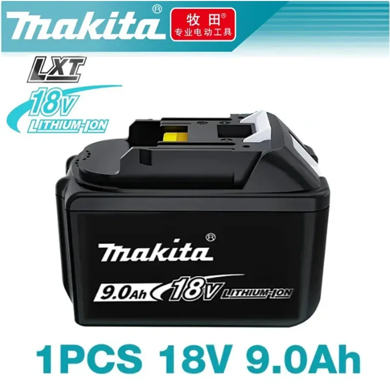 Batería recargable para herramientas Makita, herramienta eléctrica de repuesto de 18V, 9,0 a/6,0 Ah, BL1860, BL1815, BL1860, BL1