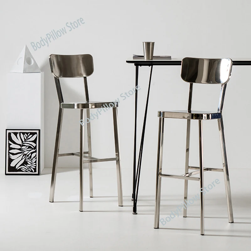 

Nordic Modern Bar Chair Design Counter Metal Barstool Bar Stool High Kitchen Taburete Alto Restaurant Furniture Free Shipping