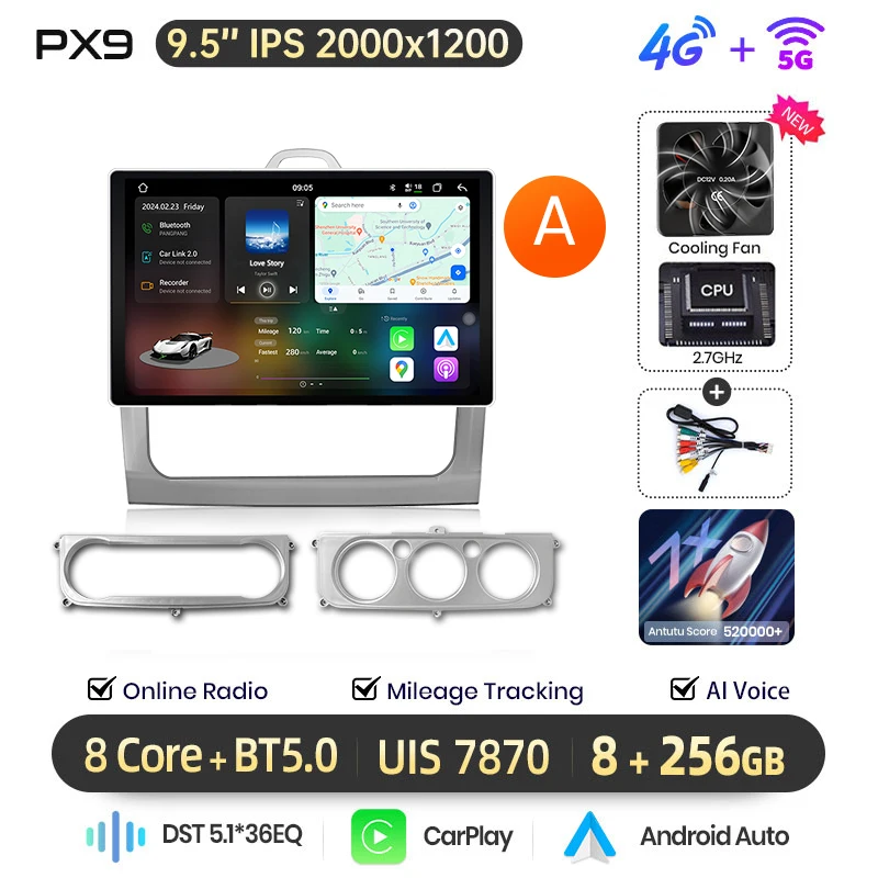 AWESAFE Draadloze CarPlay Android Auto Radio voor Ford Focus 2 3 Mk2 Mk3 2004 2005-2011 Auto Intelligent Systemen RDS GPS FM BT SWC