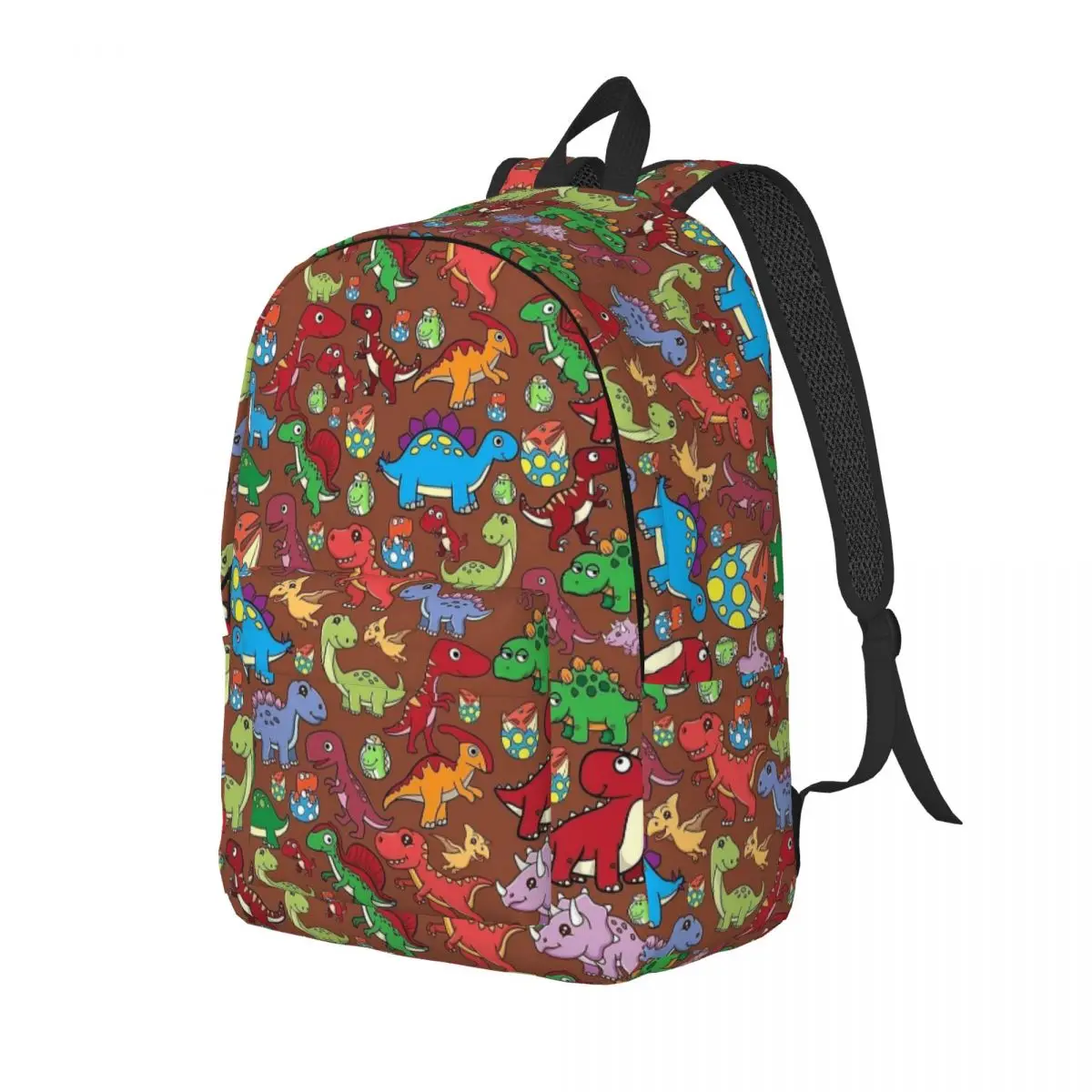 Fantasy Fun Rex Dinosaur Pattern Backpack para crianças, mochila escolar para meninos e meninas, mochila pré-escolar, bolsa primária para caminhadas