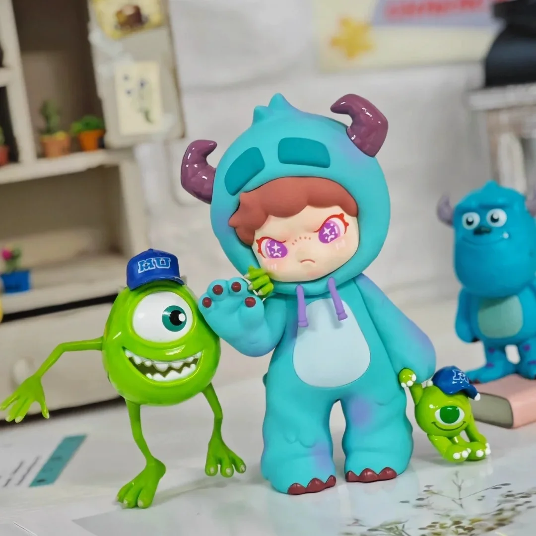 

Genuine Dora Loves Sulley Disney Co-Branded Scary Moment Series Figure New Tide Play Desktop Ornaments Collectible Toy Gifts