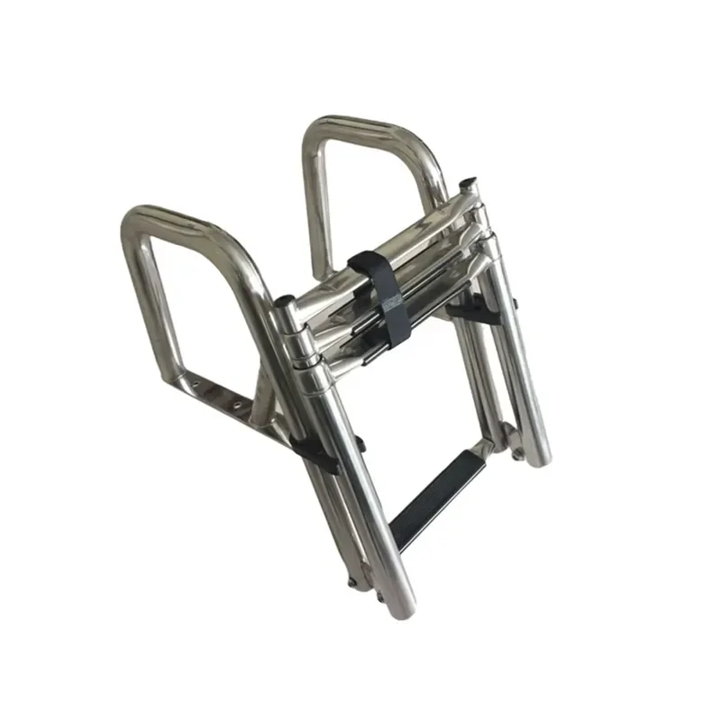 Xiamen Sunshine Marine Stainless Steel Pontoon Telescoping Boarding Boat Ladder with Handrail for Boat Kayak