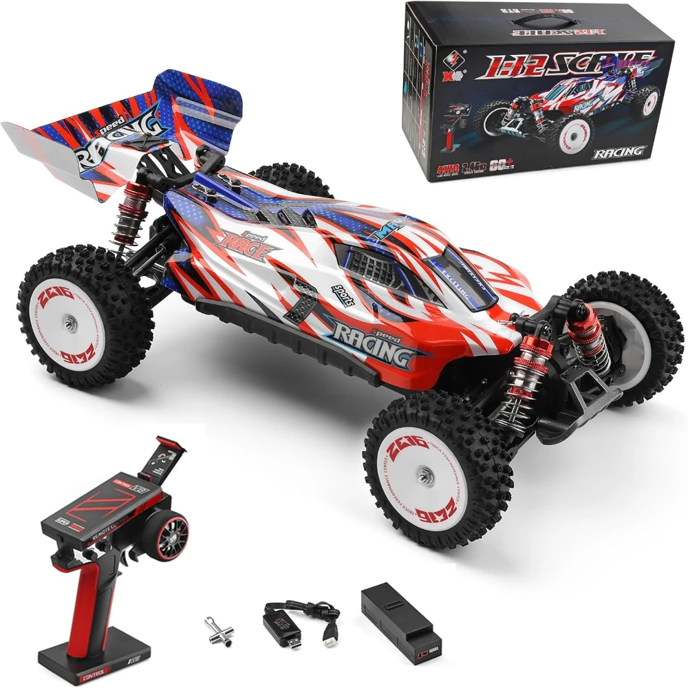 Wltoys 124008 RTR 1/12 2.4G 4WD 3S Brushless RC Car 60km/h Off-Road Climbing High Speed Truck Full Proportional Vehicles Models