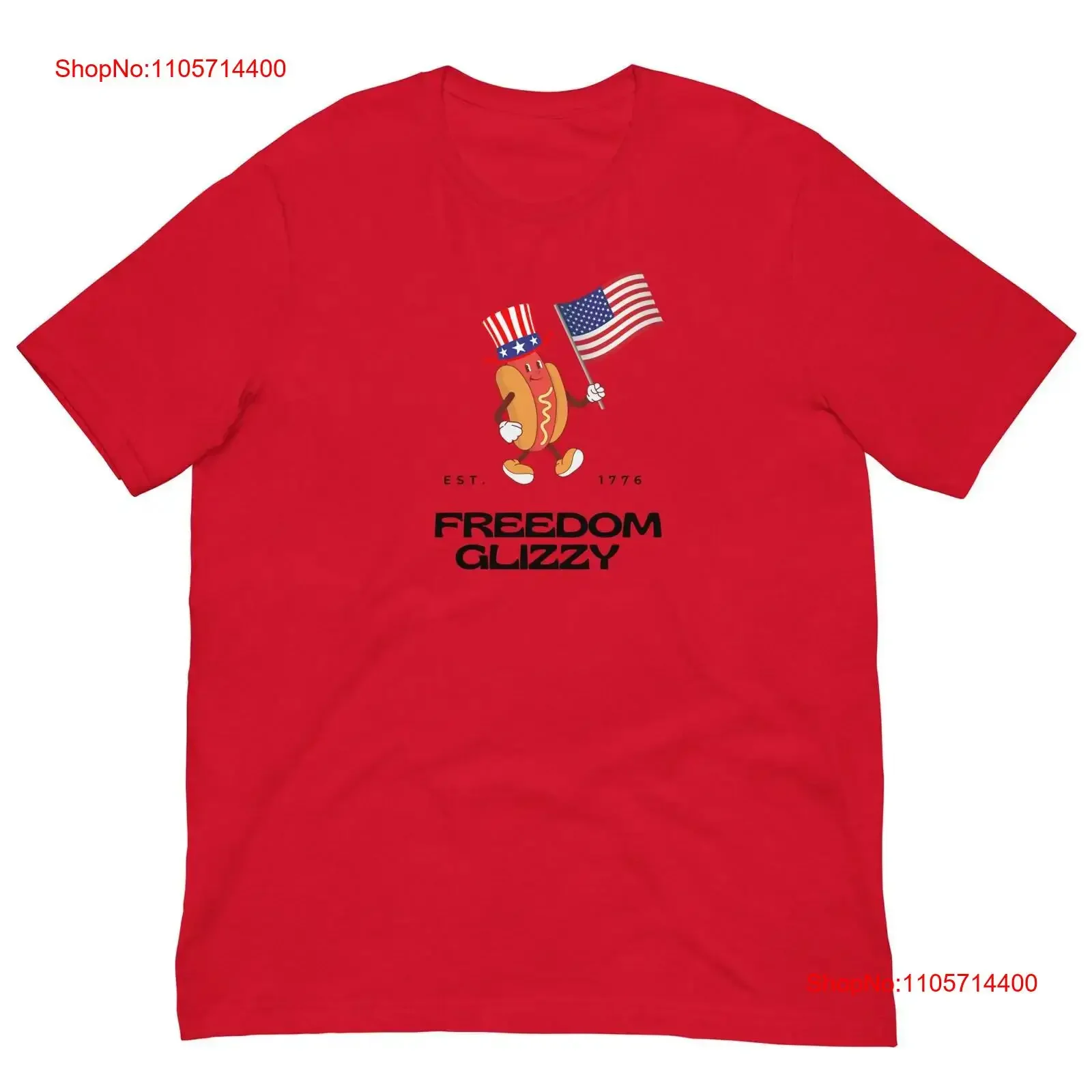 Freedom Glizzy T Shirt Memorial Day Hot Dog 4th of July USA Summer vintage Washed homme Soft graphic fashion Versatile