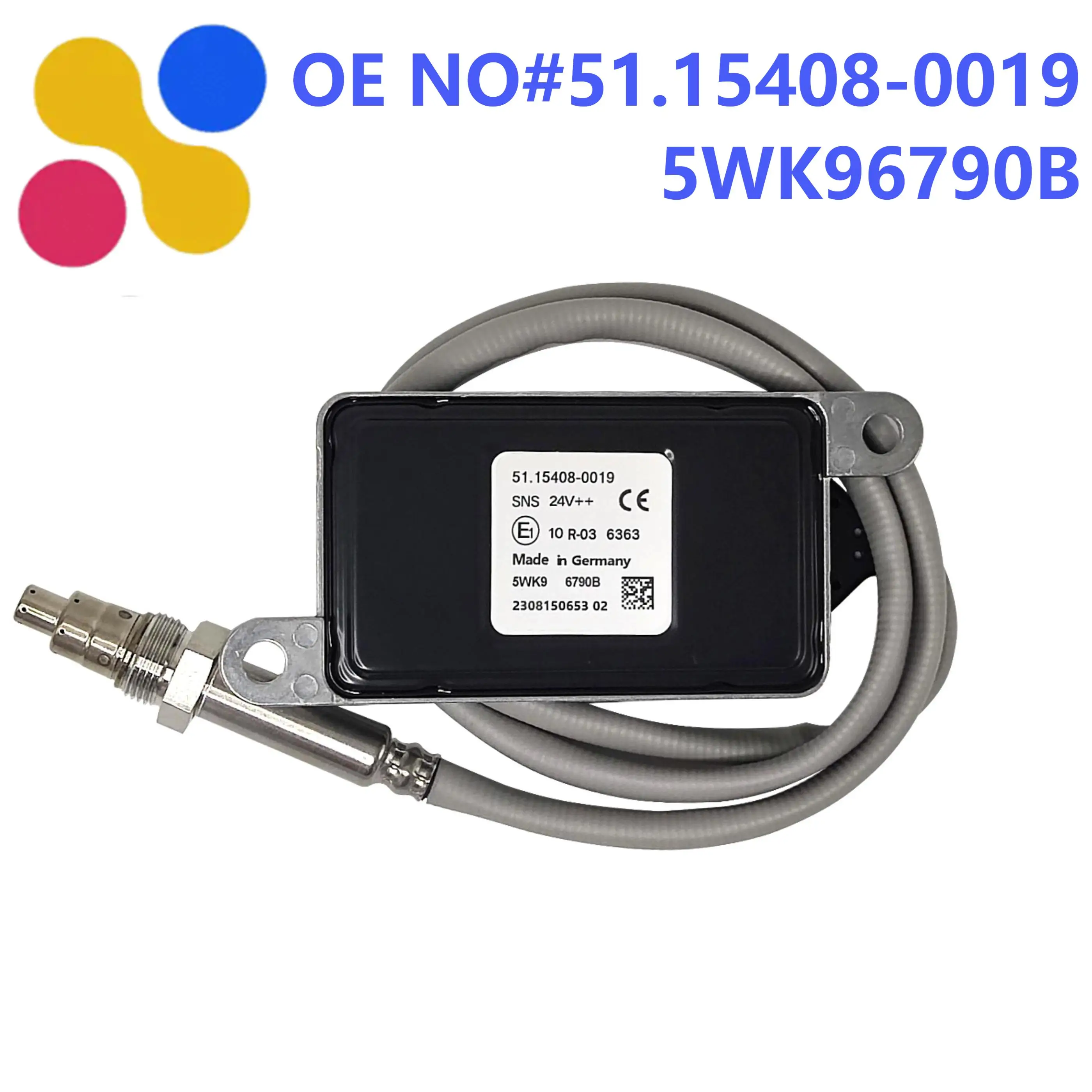 

51154080019 5WK96790B 51.15408-0019 NOx Sensor 24V High-Quality Chip NGK Probe Nitrogen Oxygen Sensor for Man Truck