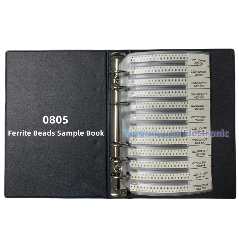 Ferrite Bead Sample Book   0201 0402 0603 0805 1206 SMD Magnetic Laminate 20/22/25values